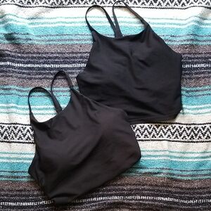 Black Strappy Tank Tops